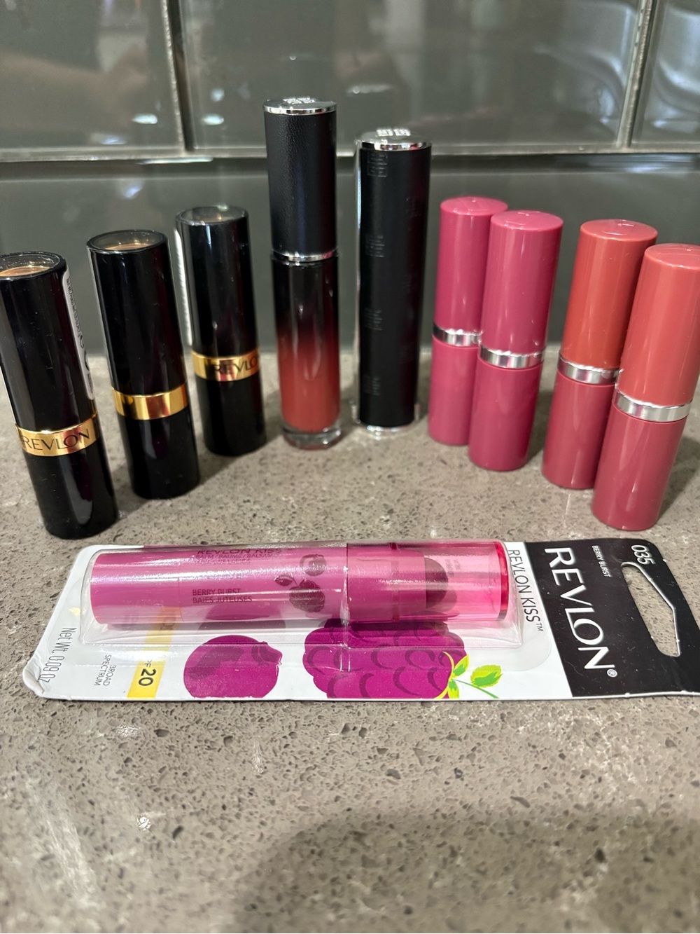 Clinique, Revlon, and Givenchy lipstick bundle